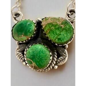 Sonoran Gold Turquoise Necklace Sterling Silver 18”